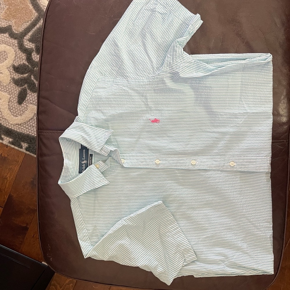 Ralph Lauren Classic Fit seersucker shirt